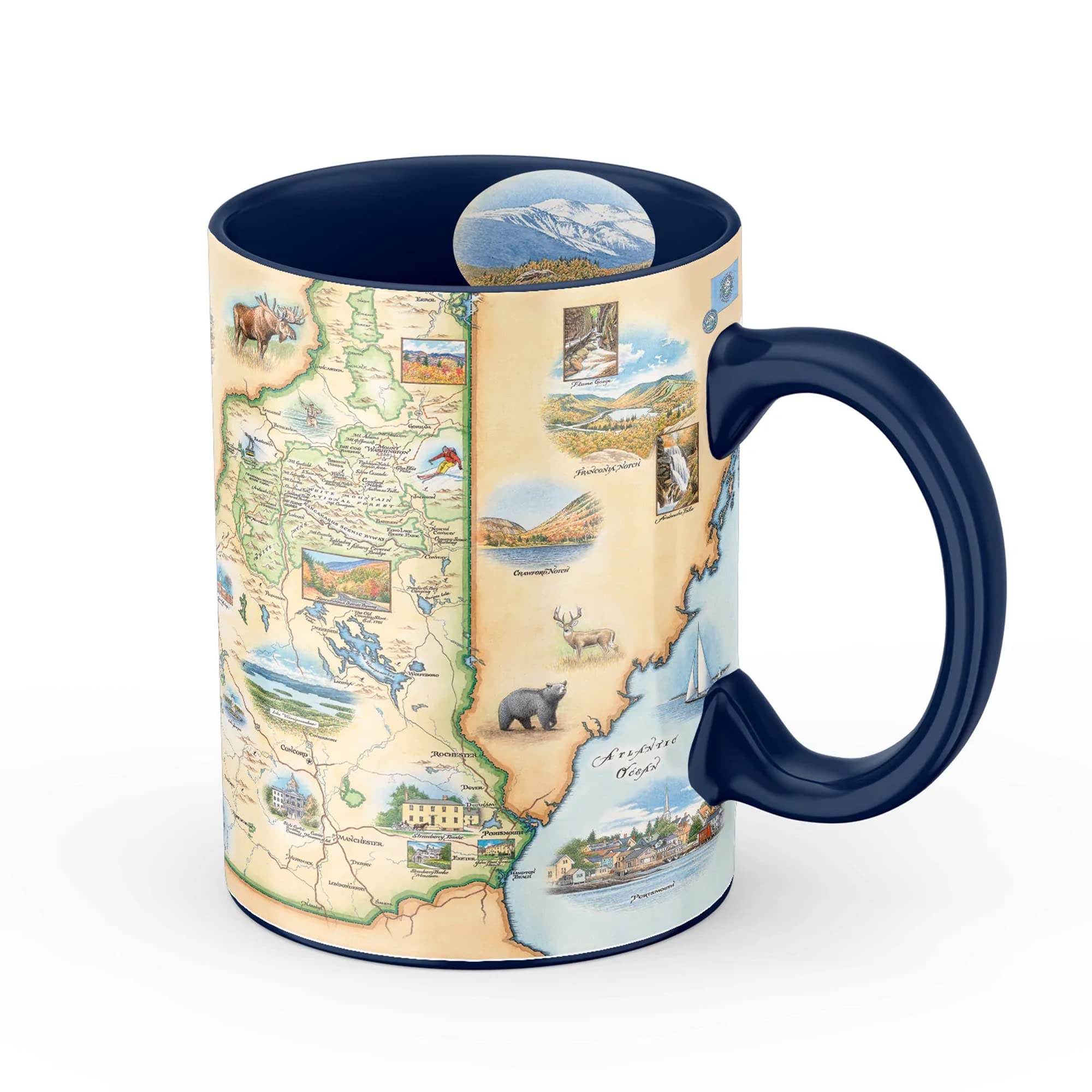 NEIGHBORHOOD コップ NH . ODE / P-MUG CUP Amazon.com | Xplorer Maps New Hampshire Map Ceramic Mug (16oz